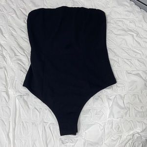 Shein Black tube top bodysuit